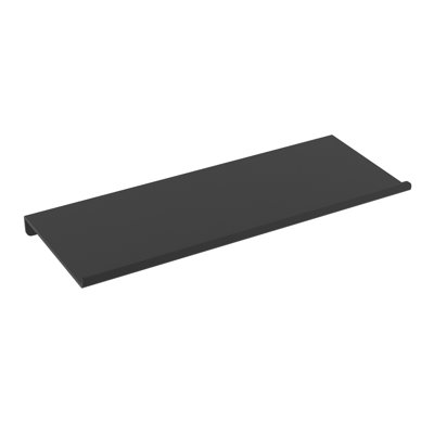 Tablette murale - noir mat, fabrication en laiton de qualité supérieure, quincaillerie d'installation incluse