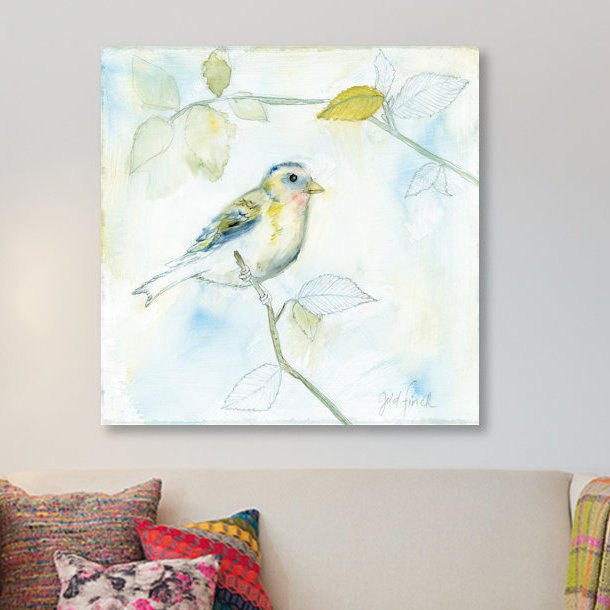 «Sbirded Songbird I» par Sue Schlabach - impression sur toile tendue sur toile, H 48 po x l 48 po x P 1,5 po, Toile tendue