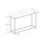 Console de chambre à coucher moderne avec stratifié noir - structure en métal, table d'appoint élégante pour le salon