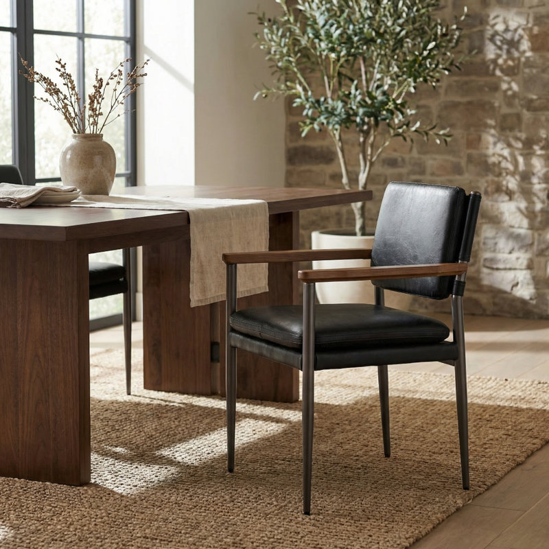 Wooster Leather Arm Chair