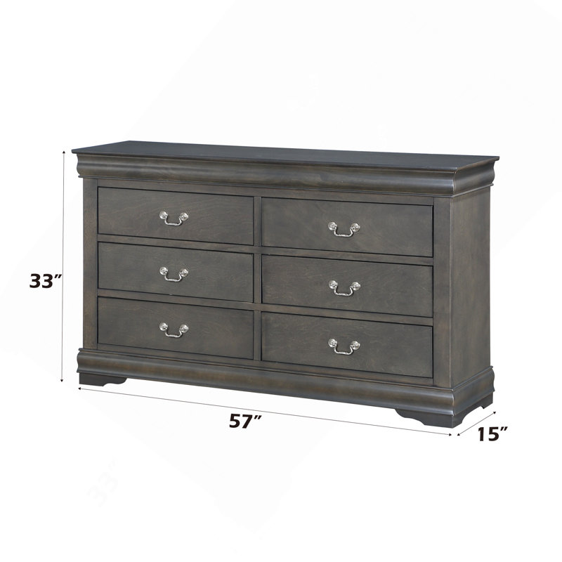 Commode Louis Philippe, Gris foncé