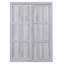 Lit armoire pleine grandeur, gris - construction solide et lit d'optimisation de l'espace avec solution pliante pour l'utilisateur - solution