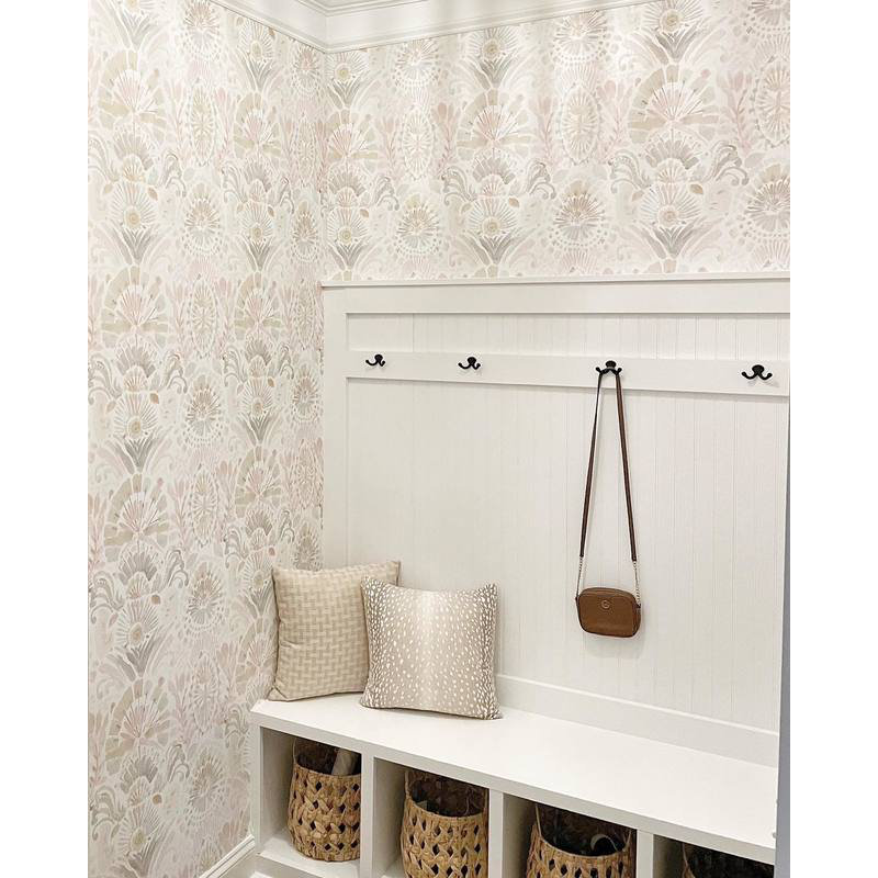 Gernhard 16.5' L x 20.5" W Peel and Stick Wallpaper Roll, Wandering Rose, 16.5" L x 20.5" W