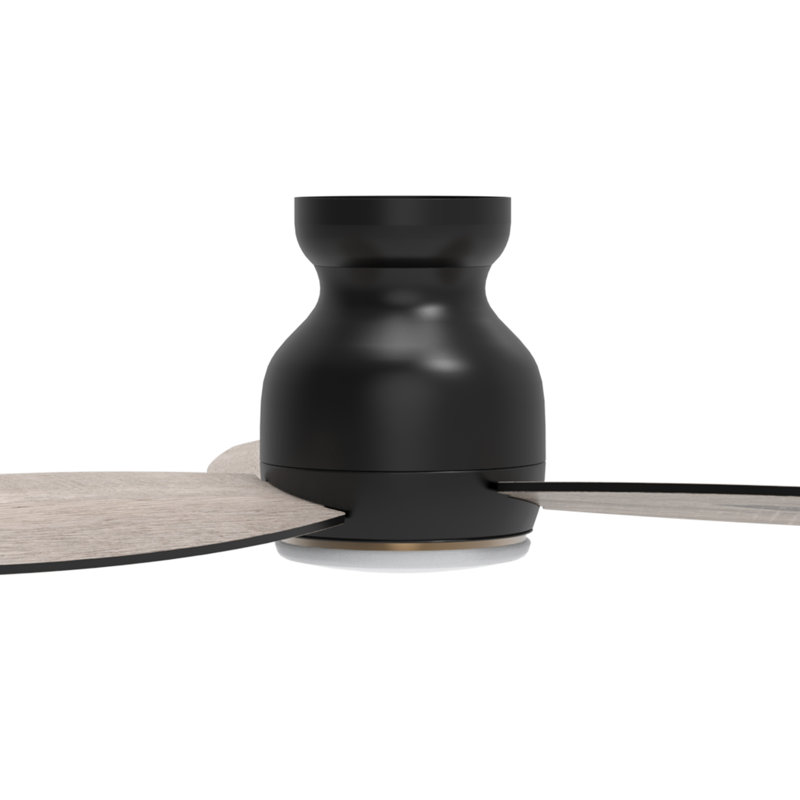 Ventilateur de plafond encastré intelligent à 3 pales 48 po avec télécommande et luminaire Trendsetter de 48 po Trendsetter.