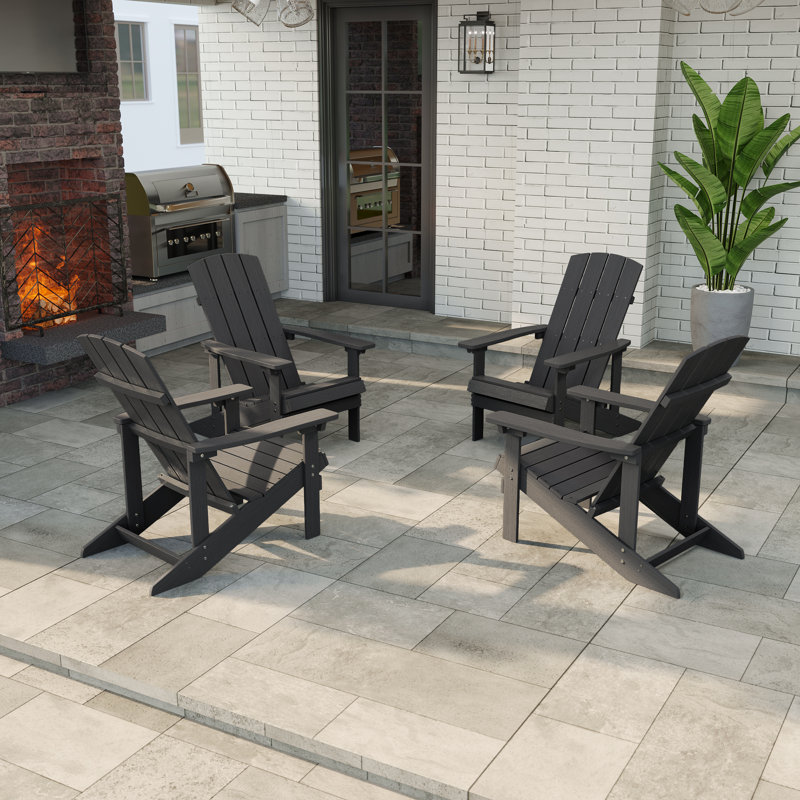  Chaise Adirondack Hips, Noir