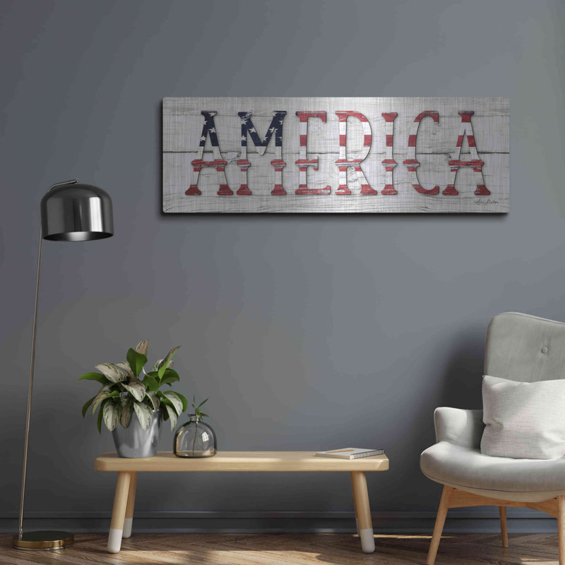 «America» par Lori Deiter, H 16 po x l 48 po
