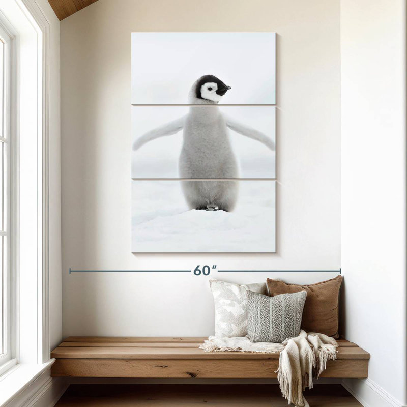 Brampt Lone Emperor Penguin, 50" H x 32" W