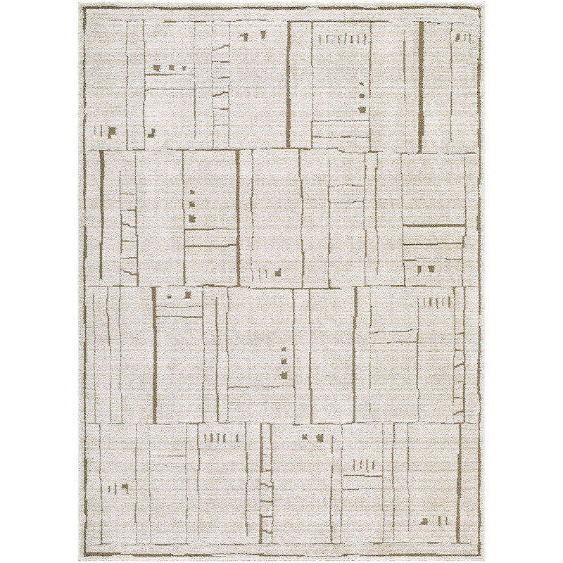 Geometric Area Rug, Rectangle 200 x 275 cm