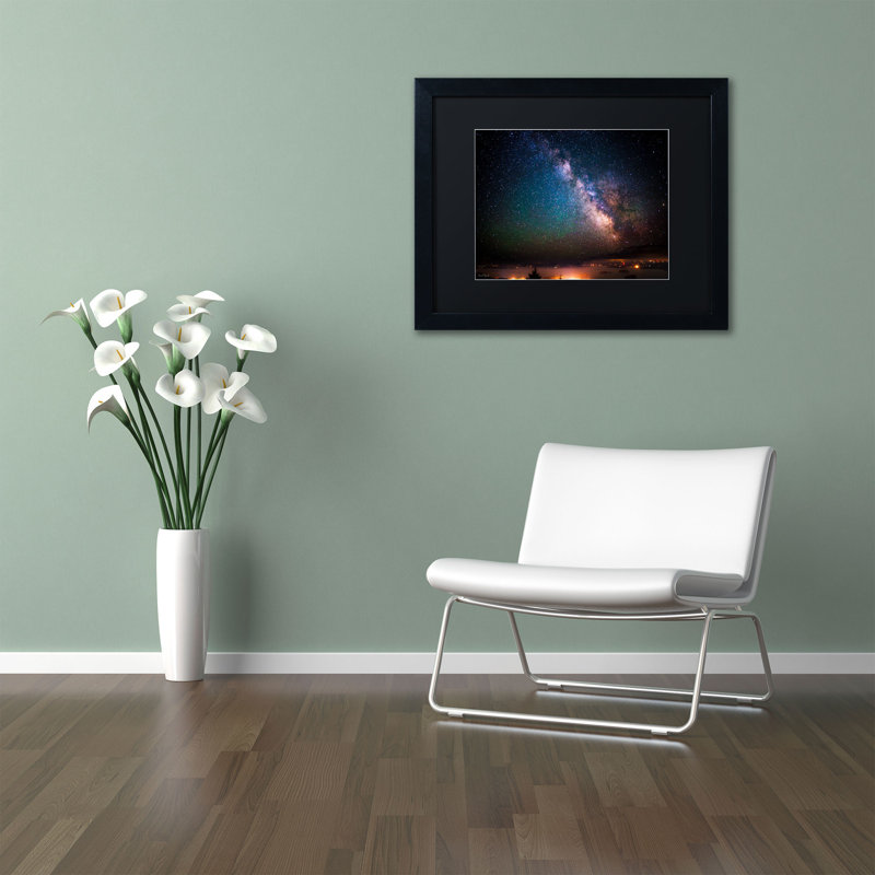 « laite way over acadia national park-maine » par david ayash,, reproduction de photo encadrée, H 16 po x l 20 po, Noir