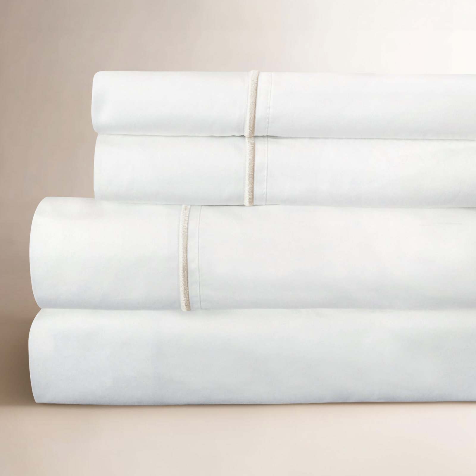 Benin Cotton Sheet Set, Queen, Ivory