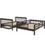 Lit superposé avec lit gigogne simple, rangement et finition robuste-930297245