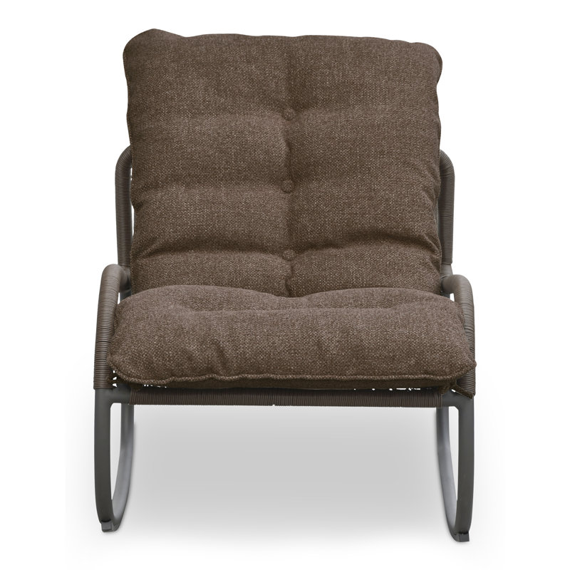 Lyra Outdoor Rocking Chair Brown