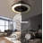 19.7" Modern Bladeless Ceiling Fan With LED Lights & Remote Control