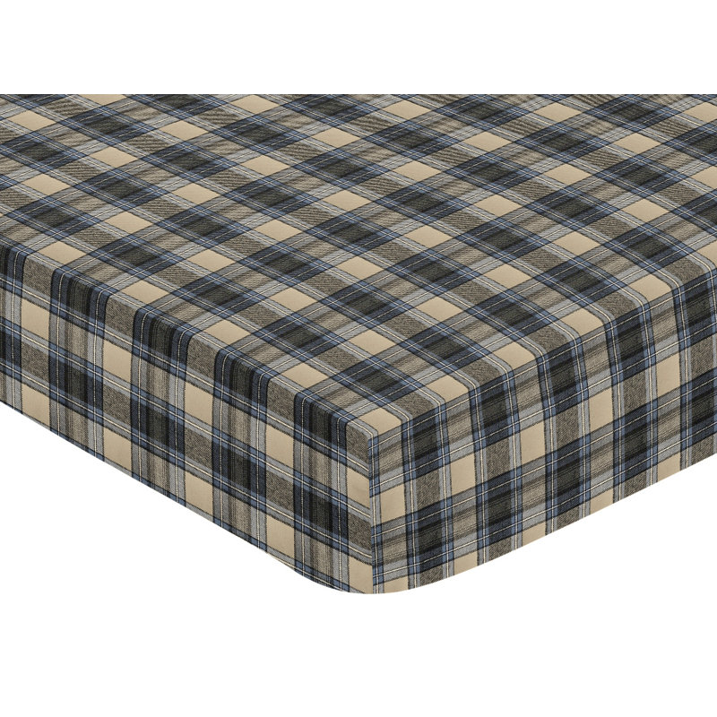 Drap-housse pour lit de bébé en flanelle Rustic Patch