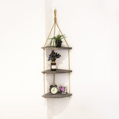 Mowrystown Handmade Solid Wood Wall Shelf