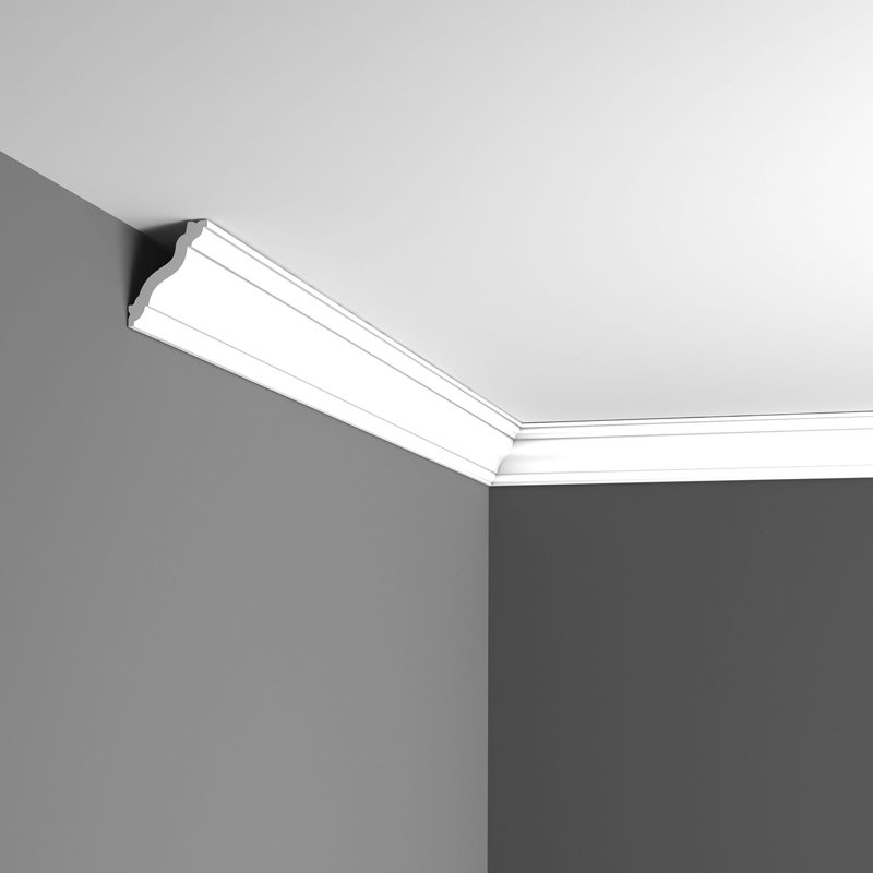 Primed White Polystyrene Crown Moulding Set of 4