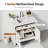 36" Free Standing Single Bathroom Vanity with Engineered Marble Top, Ceramic Sink, Backsplash-50708565