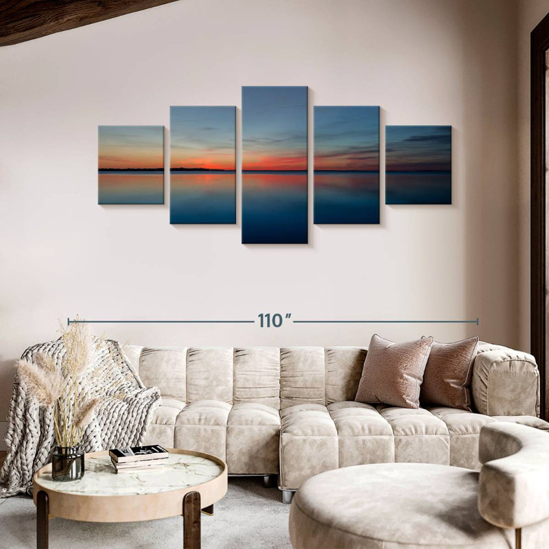 Dramatic Sea Sunset, 42" H x 92" W
