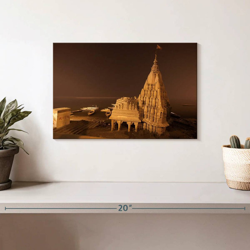Kavia Ganges River Temple Ruins, 8" H x 12" W