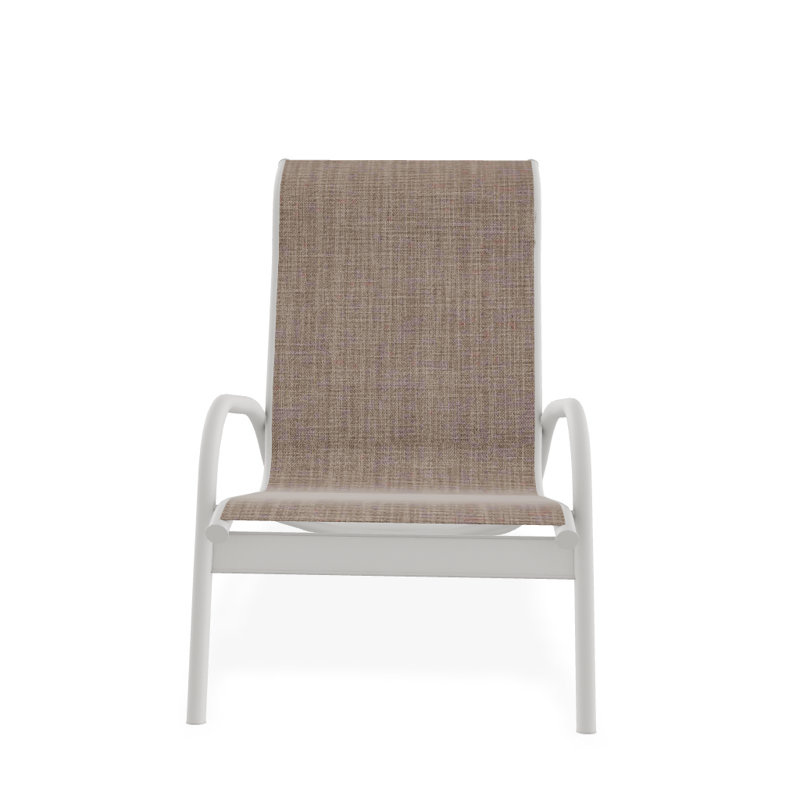 Gardenella Patio Chair, Snow, Augustine Fennel Sunbrella®