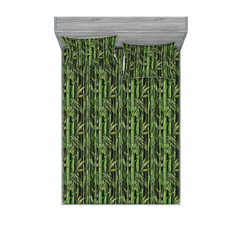 Ensemble de draps et taies décoratives Ambesonne, Ensemble de draps très grand californien avec 2 t