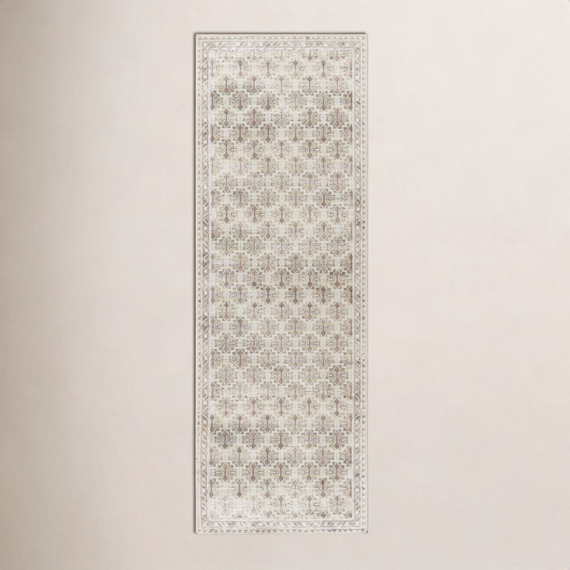 Tapis traditionnel lavable en machine Our PNW Home x Livabliss Rainier, Tapis de couloir 2 pi 7 po x 12 pi