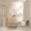 Meuble-lavabo mural 36 po avec lavabo courbé, meuble-lavabo flottant moderne avec tiroir à fermeture en douceur-1360044139