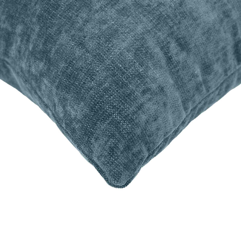  Cushion Cover HEERLEN Chenille Fabric Modern Pillow Decorative Case, 6, 40 cm W x 40 cm D, Blue