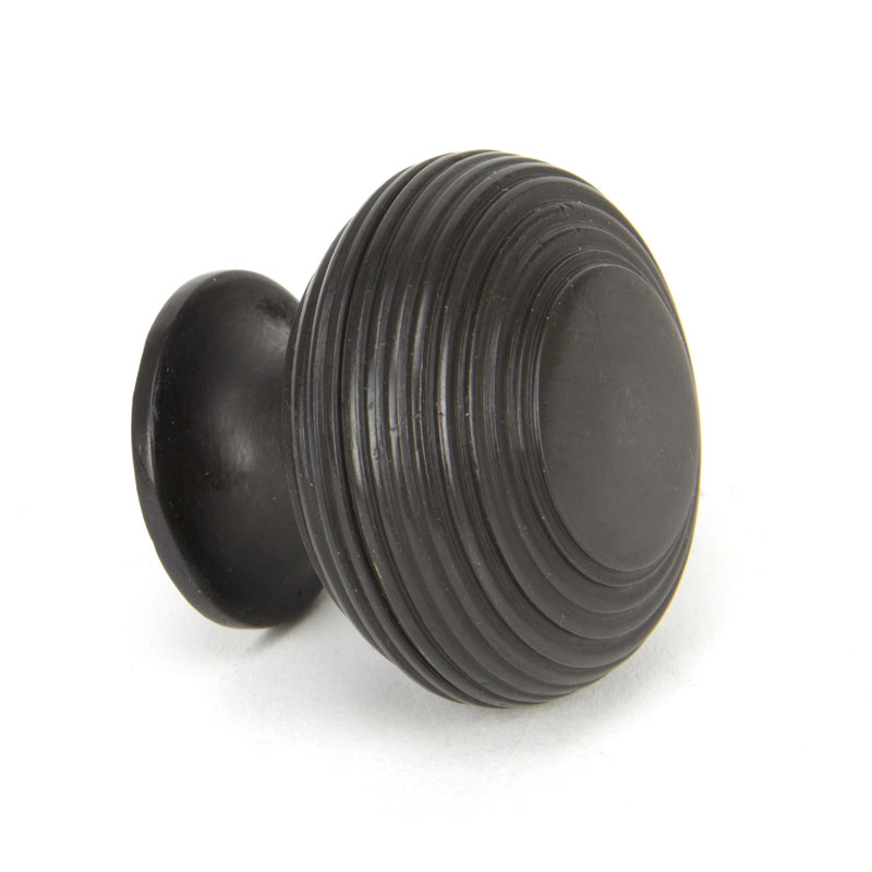 Beehive Cabinet Mushroom Knob, Aged Bronze
