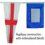 40 drapeaux de signal maritime sur corde 40 pièces