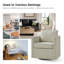 Fauteuil demi-tonneau pivotant de style moderne l 29 po Nicha-1380925641
