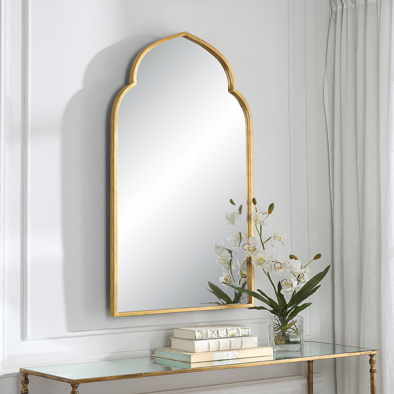 Ateeqa Iron Arch Mirror, Gold