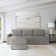 Flex 103'' Upholstered Modular Sofa with Storage Ottoman