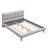 Upholstered Platm Bed Frame With Headboard