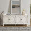Buffet moderne Mid-Century de 65,2 po avec 4 portes sculptées à la main Rosalind-49548325