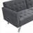 Sofas Couches | Modern Convertible Sleeper Loveseat for Small Spaces Apartment | Charcoal Gray | Linen-124630726