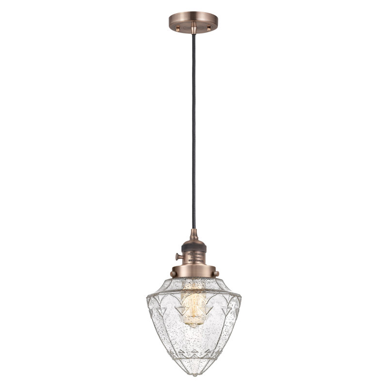 Franklin Restoration - Balle - Mini-luminaire suspendu à cordon de 7 po - Interrupteur marche / arrêt - Ampoule non incluse 