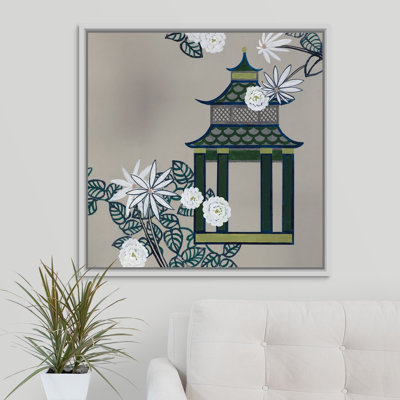 " Pagoda I " by Kari Taylor Painting Print