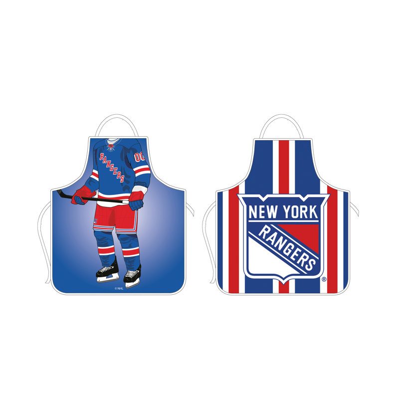 No Pattern Bib Apron, New York Rangers