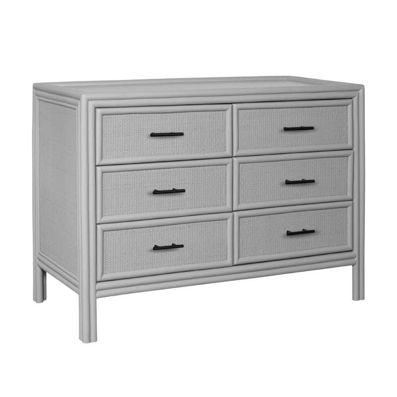 Aruba 6 - Drawer Dresser, Light Gray