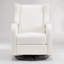 Fauteuil inclinable électrique pivotant avec port USB, revêtement en polyester résistant, idéal pour le salon et la chambre, gris pâle-1648581894
