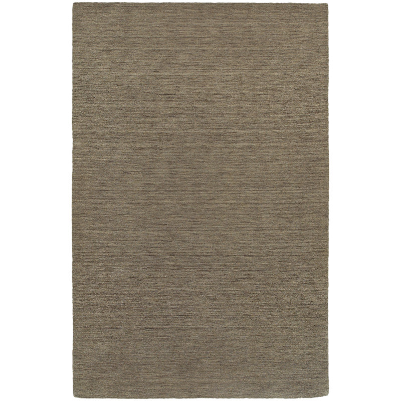 Nala Handmade Tufted Wool Green Area Rug, Rectangle 6' x 9'