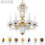 Bagatelle 6 Light 21in x 22.5in Chandelier in Heirloom Bronze with Clear Radiance Crystals-1005085066