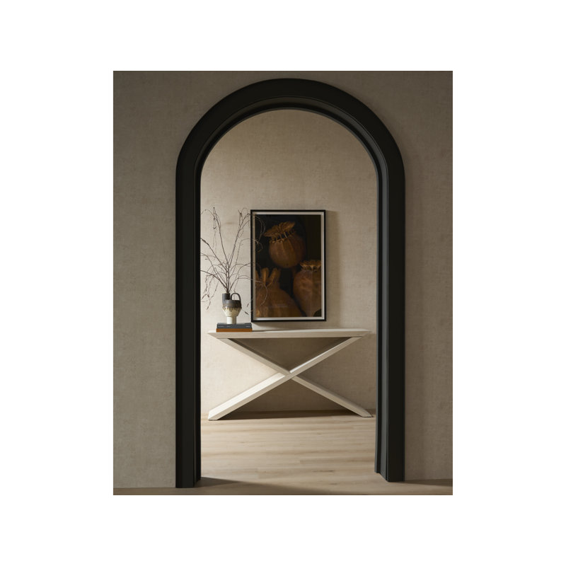 Dwell 60'' W Solid Wood Console Table, Ivory