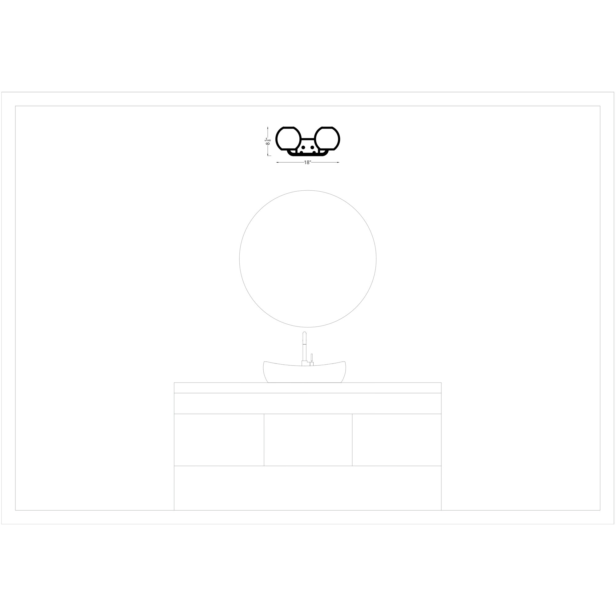 Jorund 2 Light Dimmable Vanity Light, Midnight Black, No