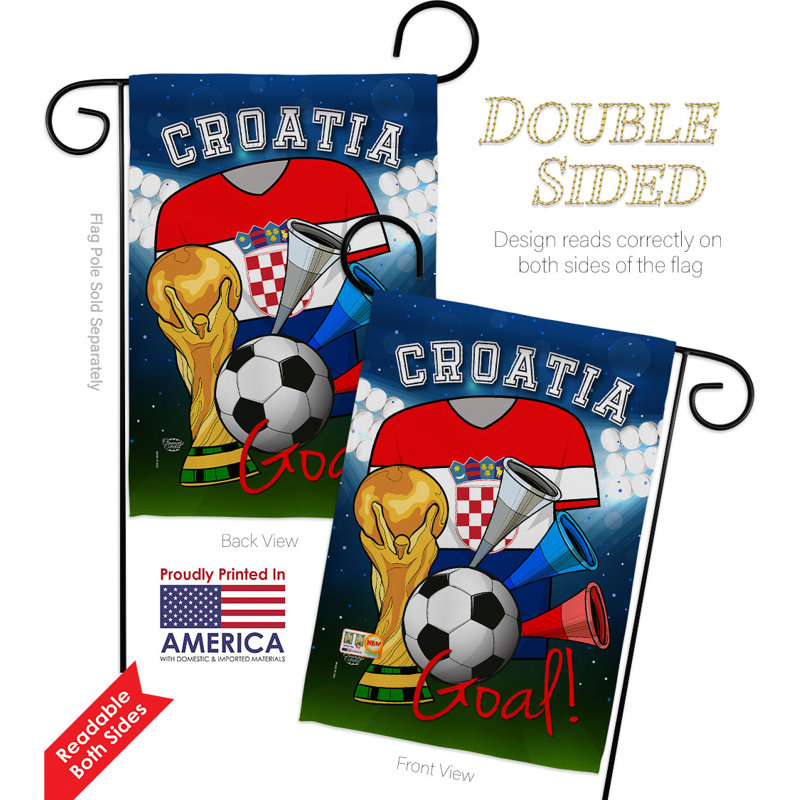Ensemble de drapeaux 19 x 13 po en polyester Coupe du Monde