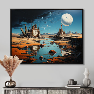 The Persistence of Dali Surreal  V - Surrealism Landscape Wall Art