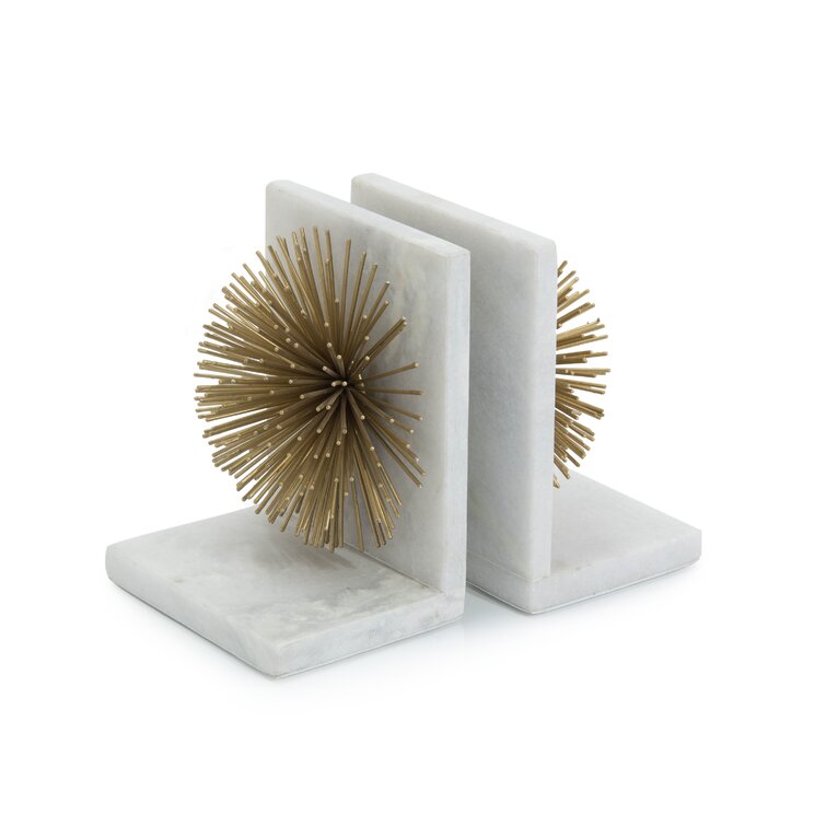 Bursts on Marble Bookends