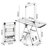 Clothes Drying Rack with High Hanger, Foldable 3-Level Drying Racks with Adjustable Wings Silver,Large Capacity Laundry Drying Rack,Laundry Hanging Rack,Laundry Rack