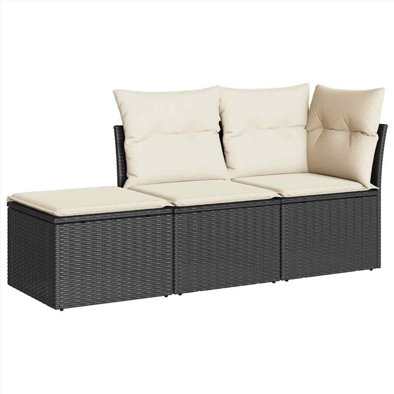 Ensemble de canapé d'extérieur Garden, Beige, Noir